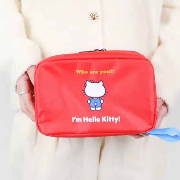 Hello Kitty Bags Cute Red Packing Cube Travel Bag Toiletry Bag - Picture 8 of 11